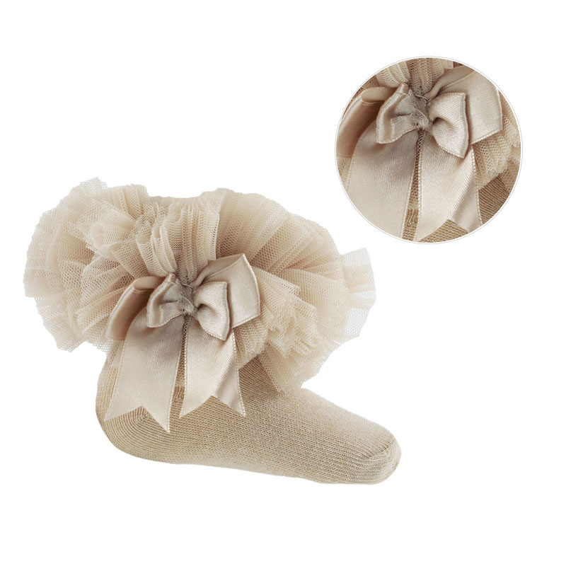 Soft Touch  5023797402418 STGS114-Be Organza Lace & Bow "Tutu" socks (0-6 months)