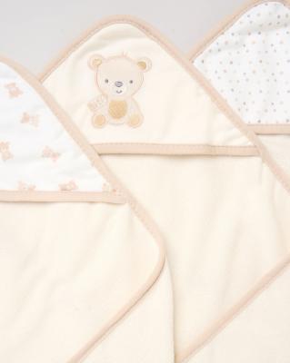 Snuggle Tots H12871 * STH12871 Hooded Towel and Wash Cloth Set "Bear"