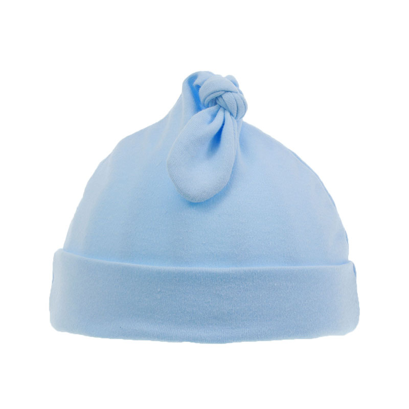 Soft Touch 4H27-B 5023797306587 STH23-B Blue "Knotty" Hat (0-6 months)