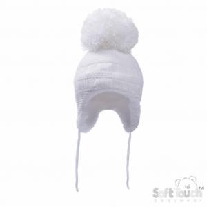 Soft Touch 4H644-SM 5023797310348 STH644-S Hat with large Pom-Pom (Newborn - 12 months)