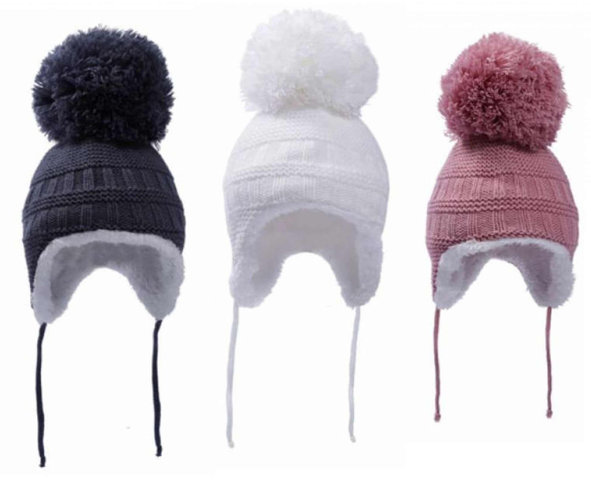 Soft Touch 4H644-SM 5023797310348 STH644-S Hat with large Pom-Pom (Newborn - 12 months)