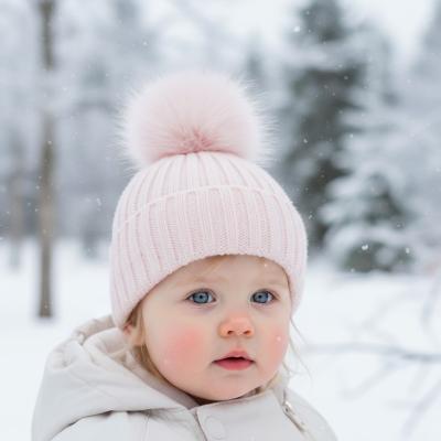 STH712-BP Pink Elegance Ribbed Hat with Glitter (NB- 12 months)