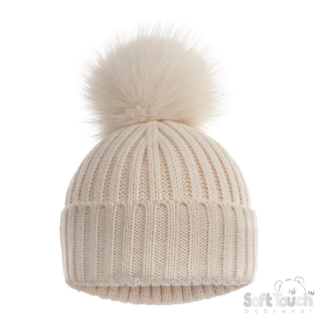 Soft Touch Zero 4H712-BCOF 5023797318948 STH712-BCOF Coffee Ribbed Hat with Glitter (NB- 12months)