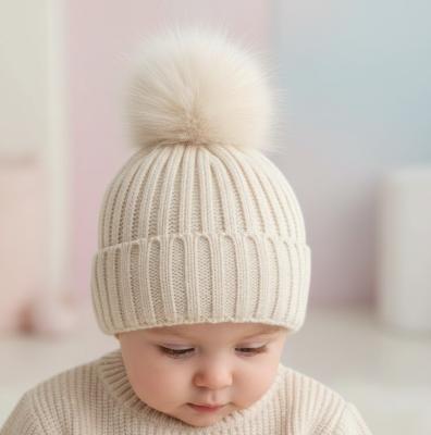 STH712-BCof Coffee Ribbed Hat with Glitter (NB- 12months)