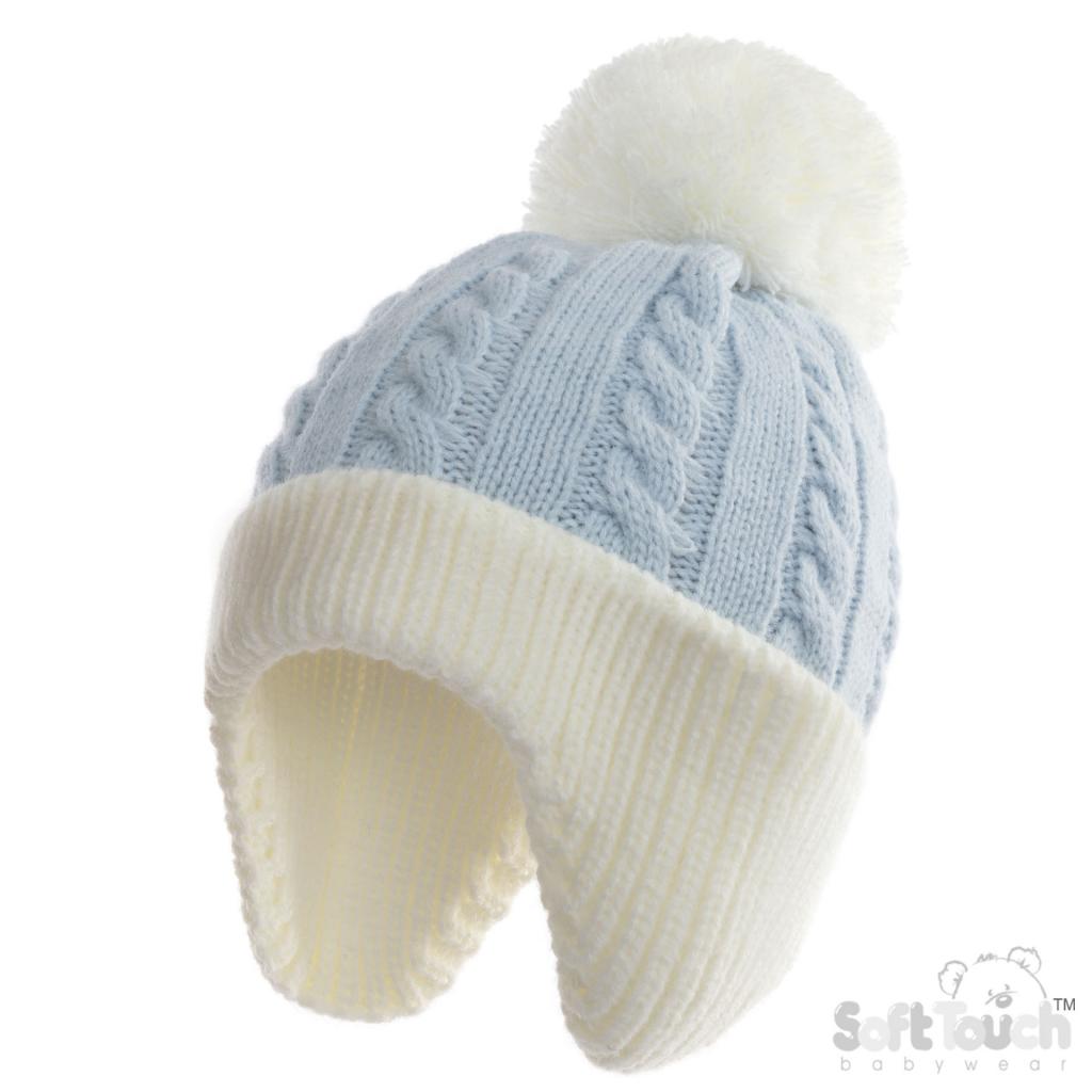 Soft Touch Zero 4H714-BB 5023797319044 STH714-BB Blue Cable knit hat