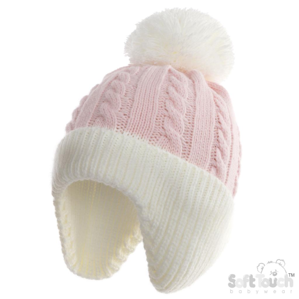 Soft Touch Zero 4H714-BP 5023797319051 STH714-BP Pink Cable knit hat
