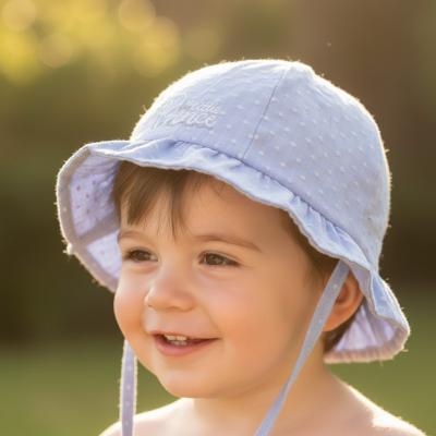 STH86B  Sky Blue Dotty Hat "Little Prince"  (0-24 months)