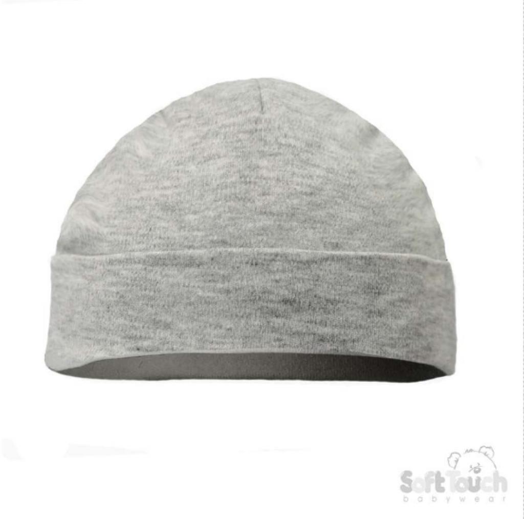 Soft Touch  N/A STH9-G-BP Bulk Pack Infants Hats Grey(Newborn - 3 months)