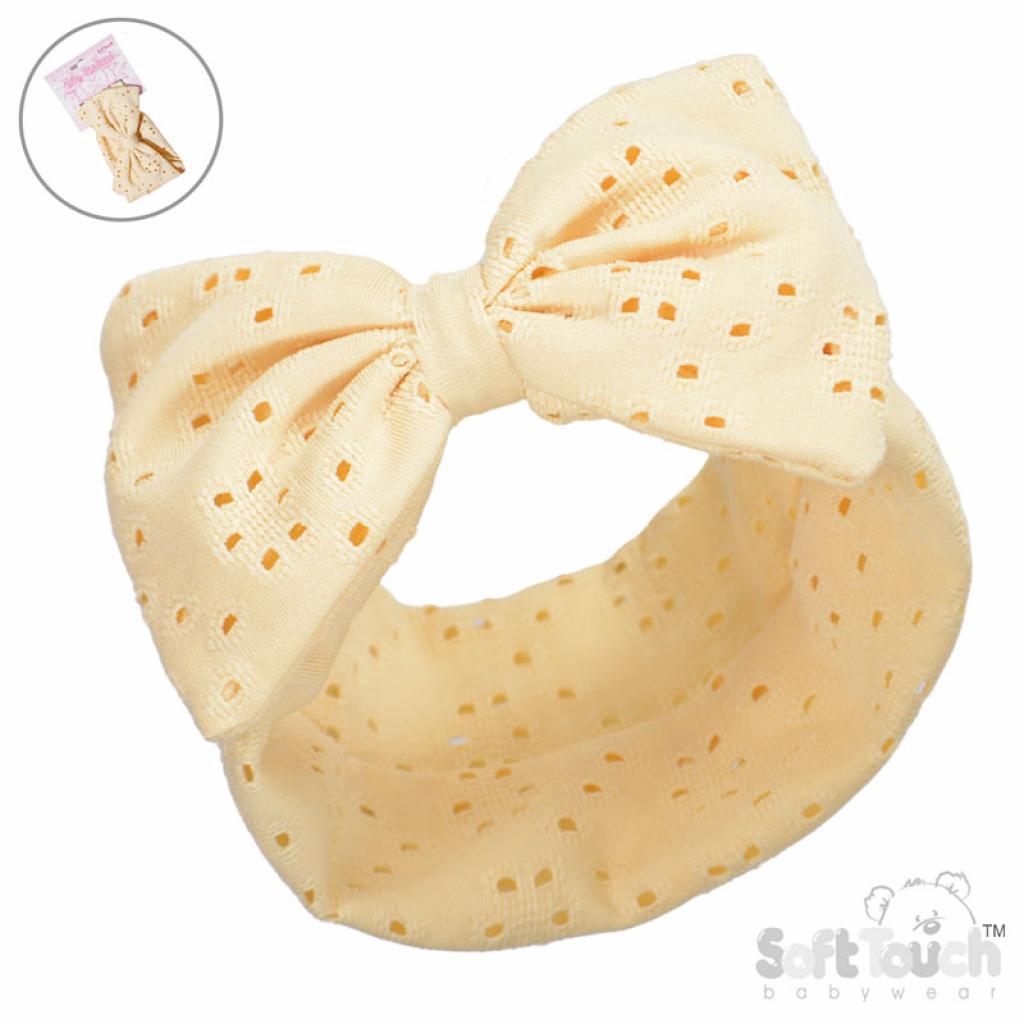 Soft Touch  5023797311819 STHB102-V Vanilla Broderie Anglaise headband