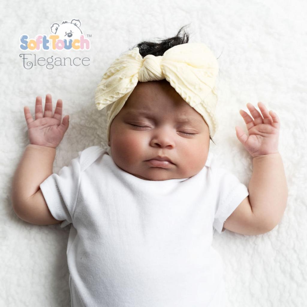 Soft Touch HB112-G 5023797312854 STHB112-LEM Lemon Yellow Cable Headband with Bow