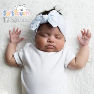 STHB112-b  Blue  Cable Headband with Bow 