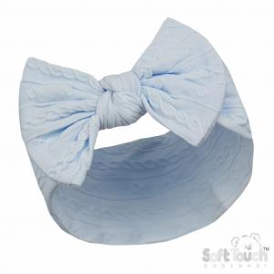 Soft Touch HB112-B 5023797312892 STHB112-b Blue  Cable Headband with Bow