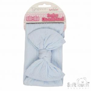Soft Touch HB112-B 5023797312892 STHB112-b Blue  Cable Headband with Bow