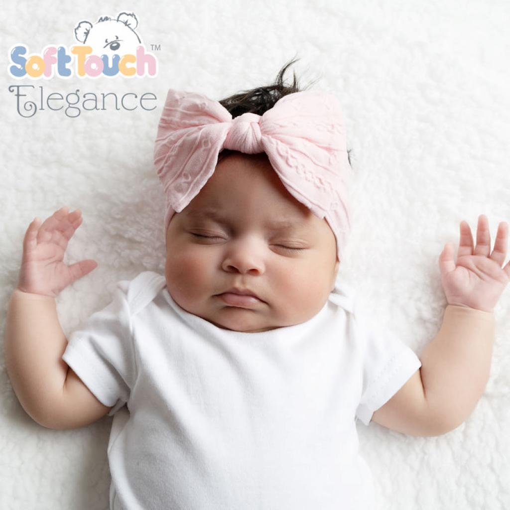 Soft Touch HB112-P 5023797312823 STHB112-P Pink Cable Headband with Bow