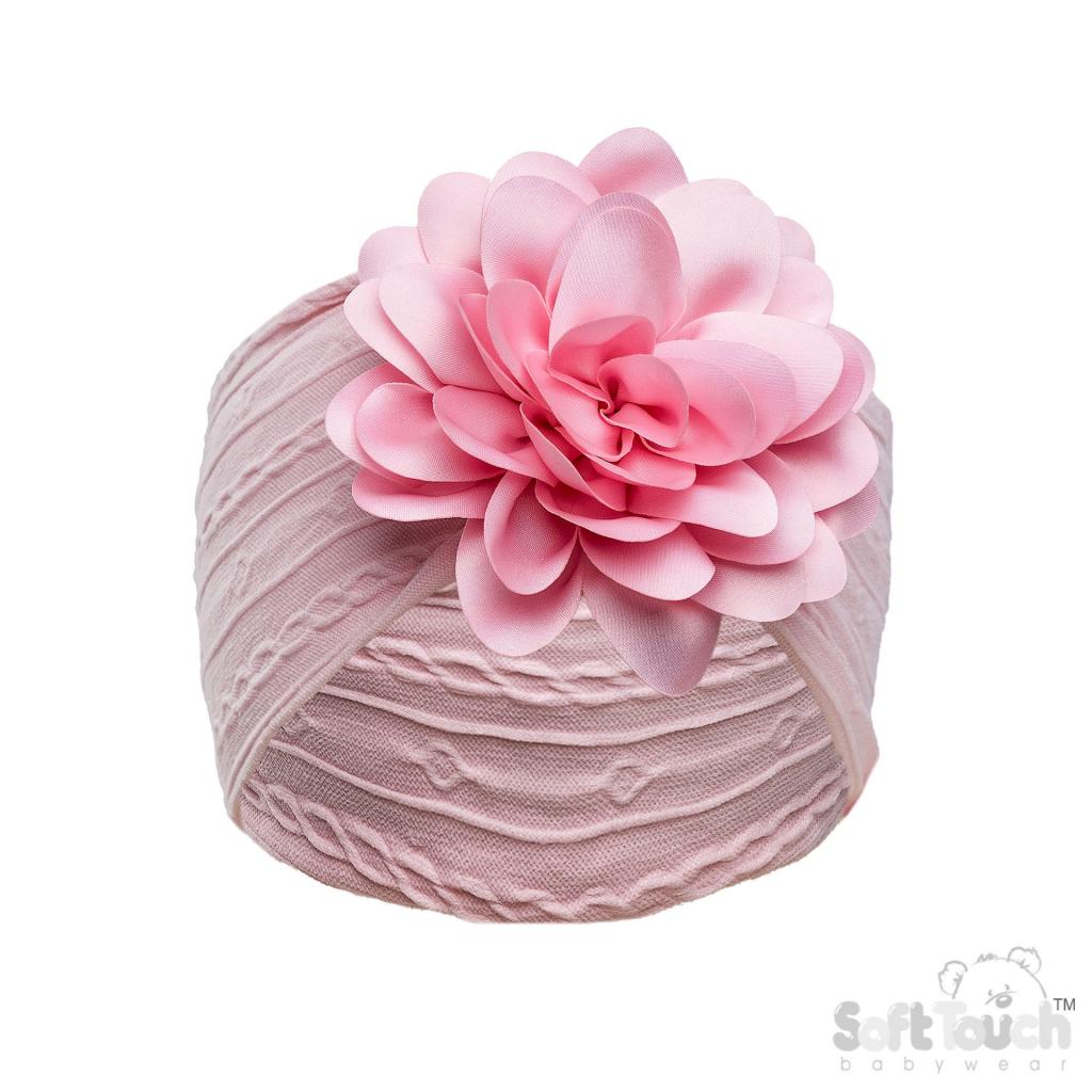 Soft Touch 4HB122-P 5023797314919 STHB122-P Pink Cable Headband with Large Flower