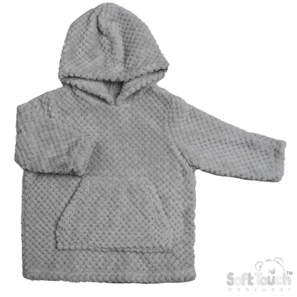 Soft Touch 4HD110-G 5023797315159 STHD110-G New Batch Grey Waffle Hoodies (6-36 m)