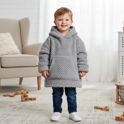 STHD110G  Grey Waffle Hoodies  (6-36 m)