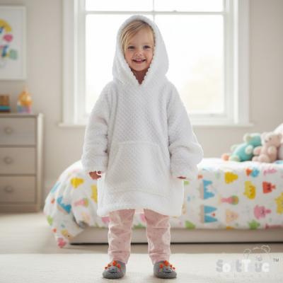 STHD210W   White Waffle Hoodies  (3-6 years)