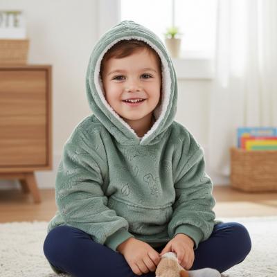 STHD305-SG-2-4  Sage Embossed Hoodies  (2-4 years)
