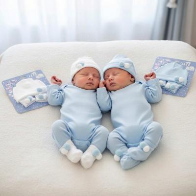 STHS106B  Pom Pom Hat and Sock Set  (Newborn - 6months)