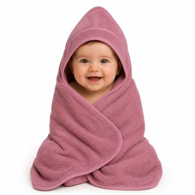 STHT10-DP Dusky Pink Hooded Robe