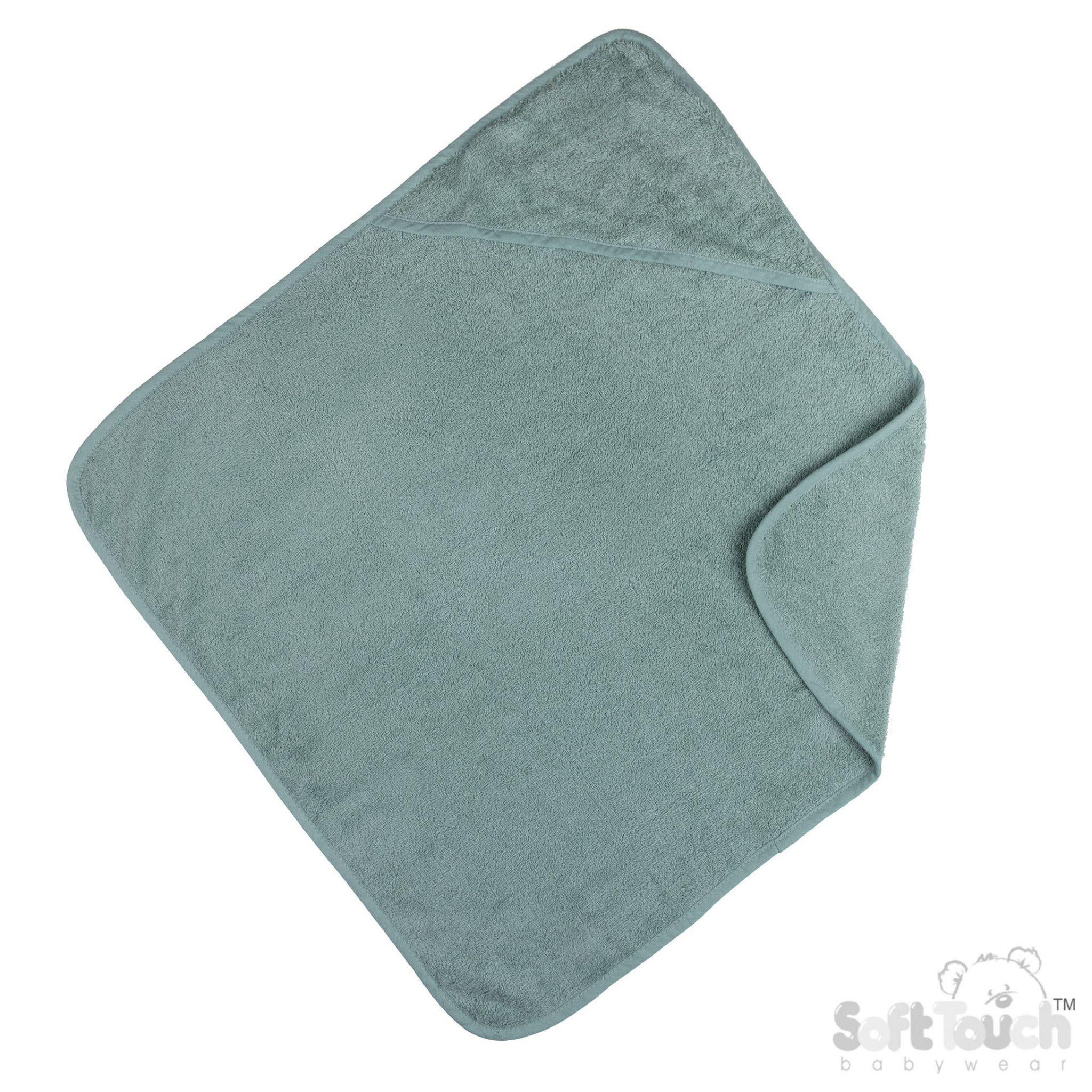 Soft Touch 4ht10-SG 5023797301193 STHT10-Sg Sage Green Hooded Robe