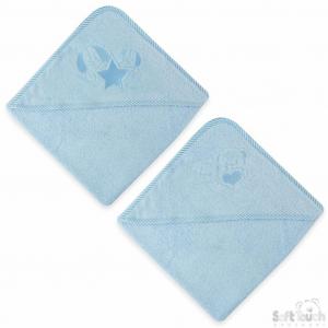 STHT60-B  Blue "Puppy/Bear" Hooded Robe 