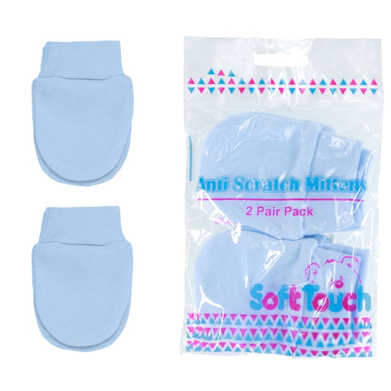 Soft Touch 2P110-B Twin Pack=50237972005095 STP110-B Blue Bagged twin pack of Scratch Mitts