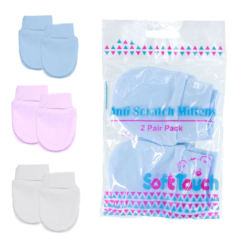 Soft Touch 2P111-COL N/A STP111-COL Bagged Twin Pack of Scratch Mitts (Two Pairs)