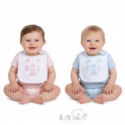 STP3616-BP   Teddy Bear Bib Bulk Pack 