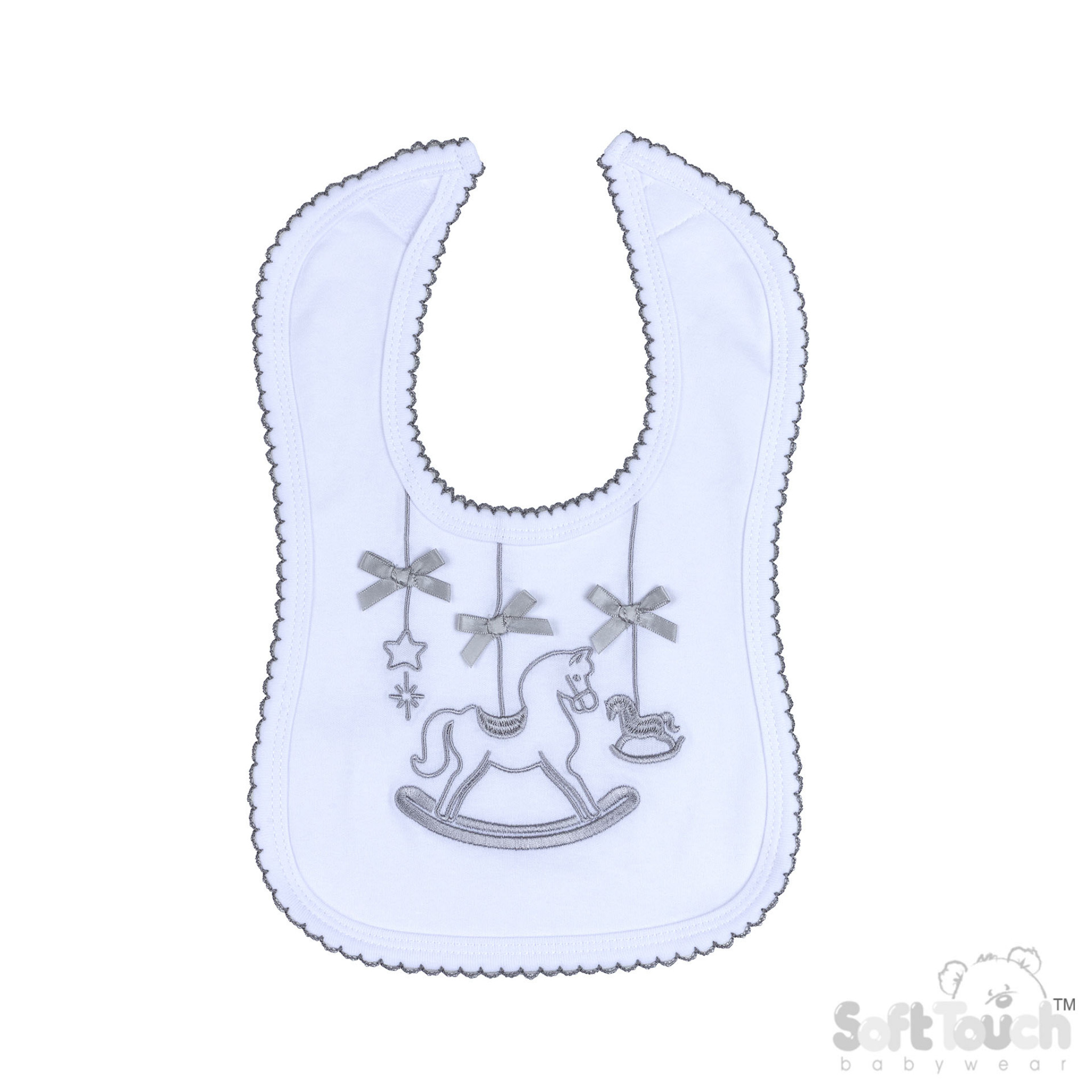 Soft Touch 2P3617-BP 5023797202179 STP3617-BP-G Grey  Rocking horse bib