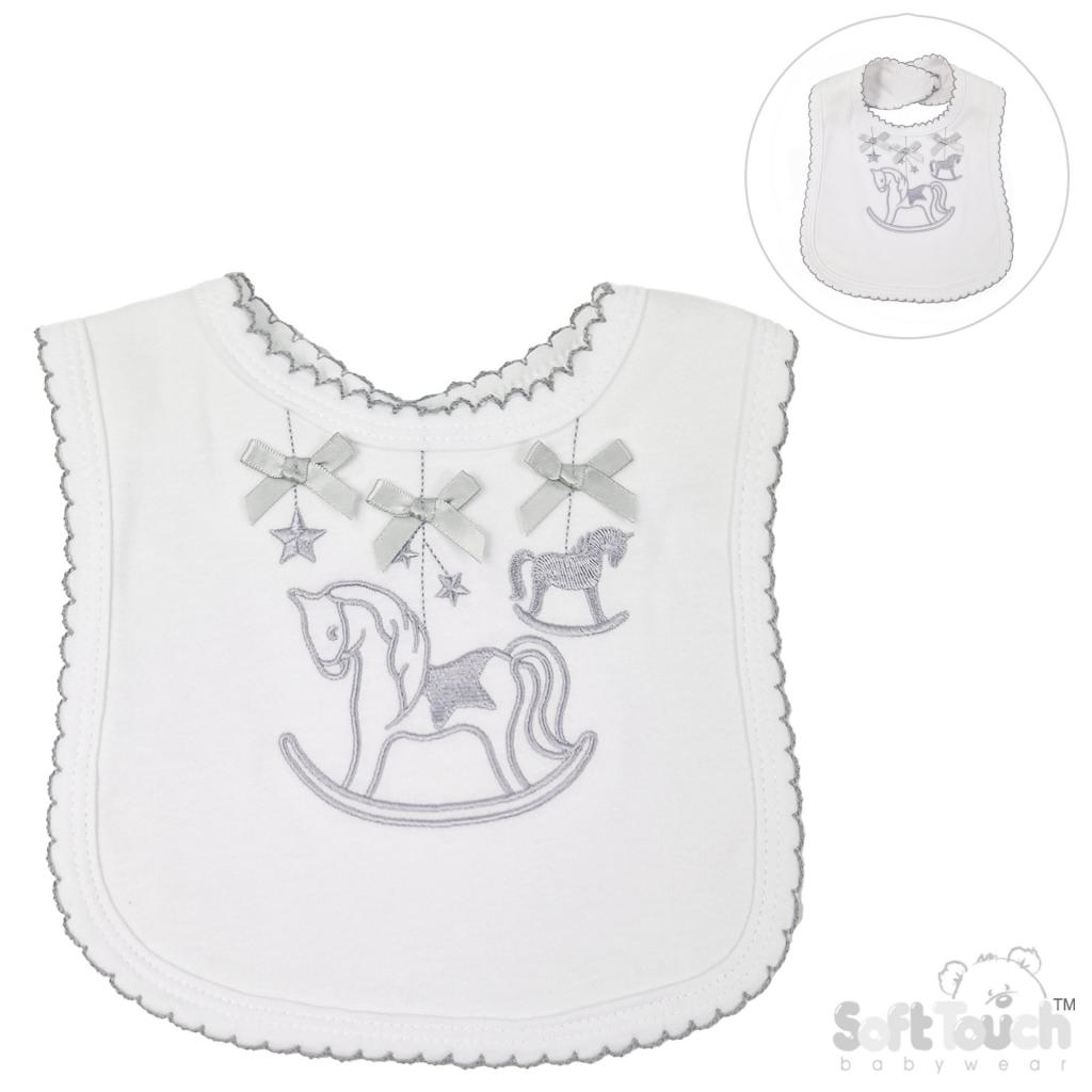 Soft Touch 2P3617-BP 5023797202179 STP3617-BP-Gr Grey  Rocking horse bib