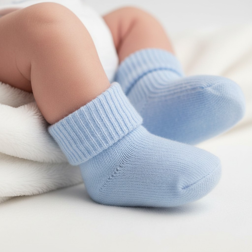 Soft Touch 4PRS07-B 5023797404955 STPRS07-B Blue 2 Pair Set Premature Infants Sock (Tiny Baby)
