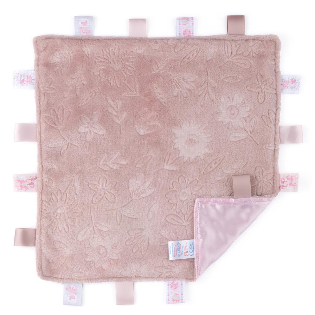 Soft Touch 4RC305-DP 5023797318733 STRC305-DP Dusky Pink Floral Embossed Taggie Comforter