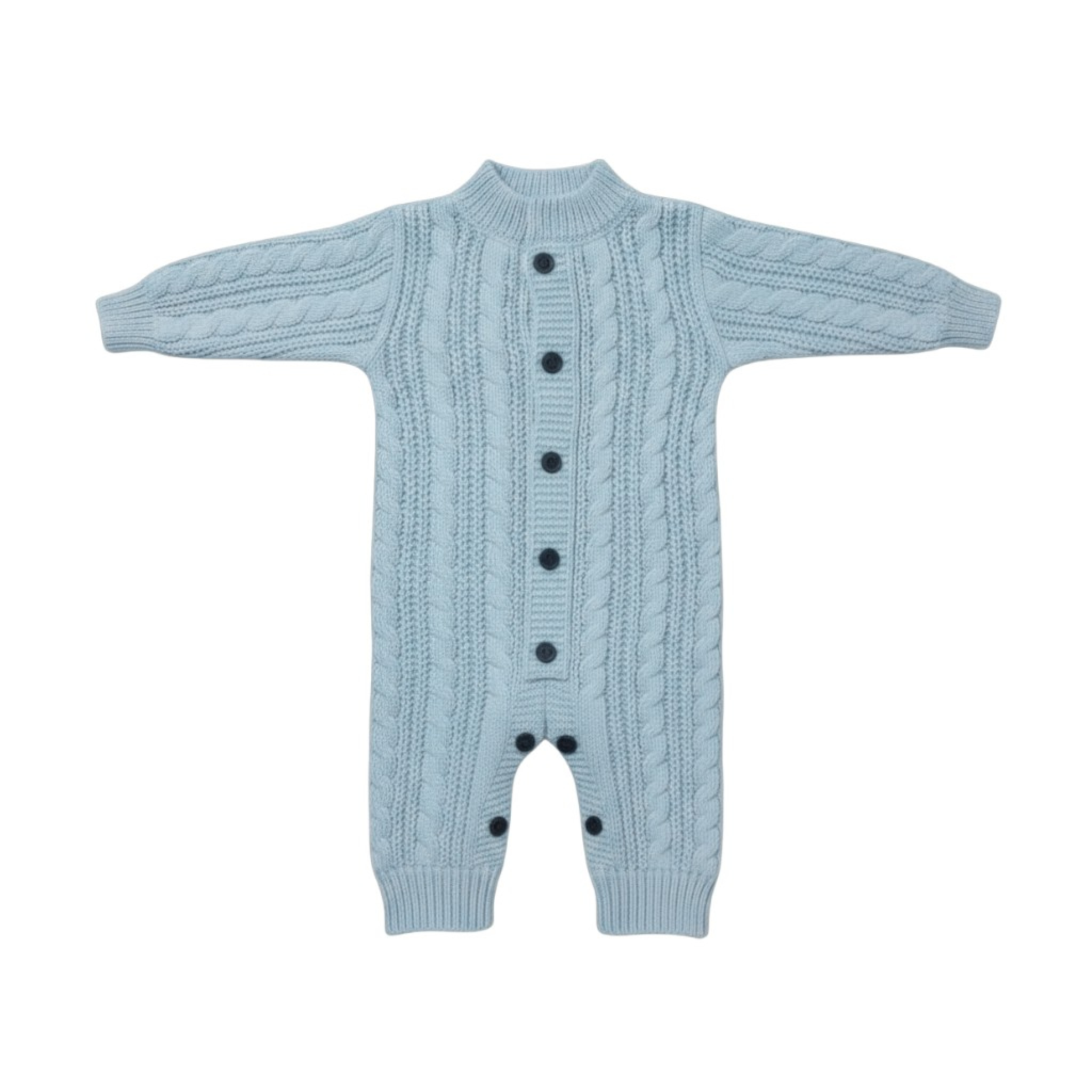 Soft Touch 4RM16-B 5023797315534 STRM16B Blue Cable Romper (0-12 months)