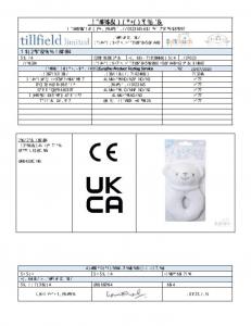 Soft Touch 4RT21 5023797303999 STRT21-Wh Bear Rattle Toy