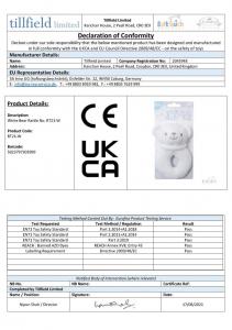 Soft Touch 4RT21 5023797303999 STRT21-Wh Bear Rattle Toy