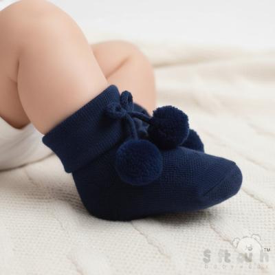 STS10--N Diamond Pom Pom Socks (0-24 months)