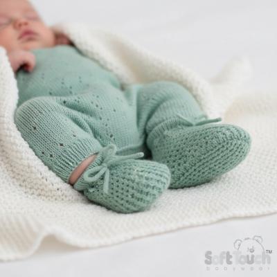 STS401-SG Sage Green Booties