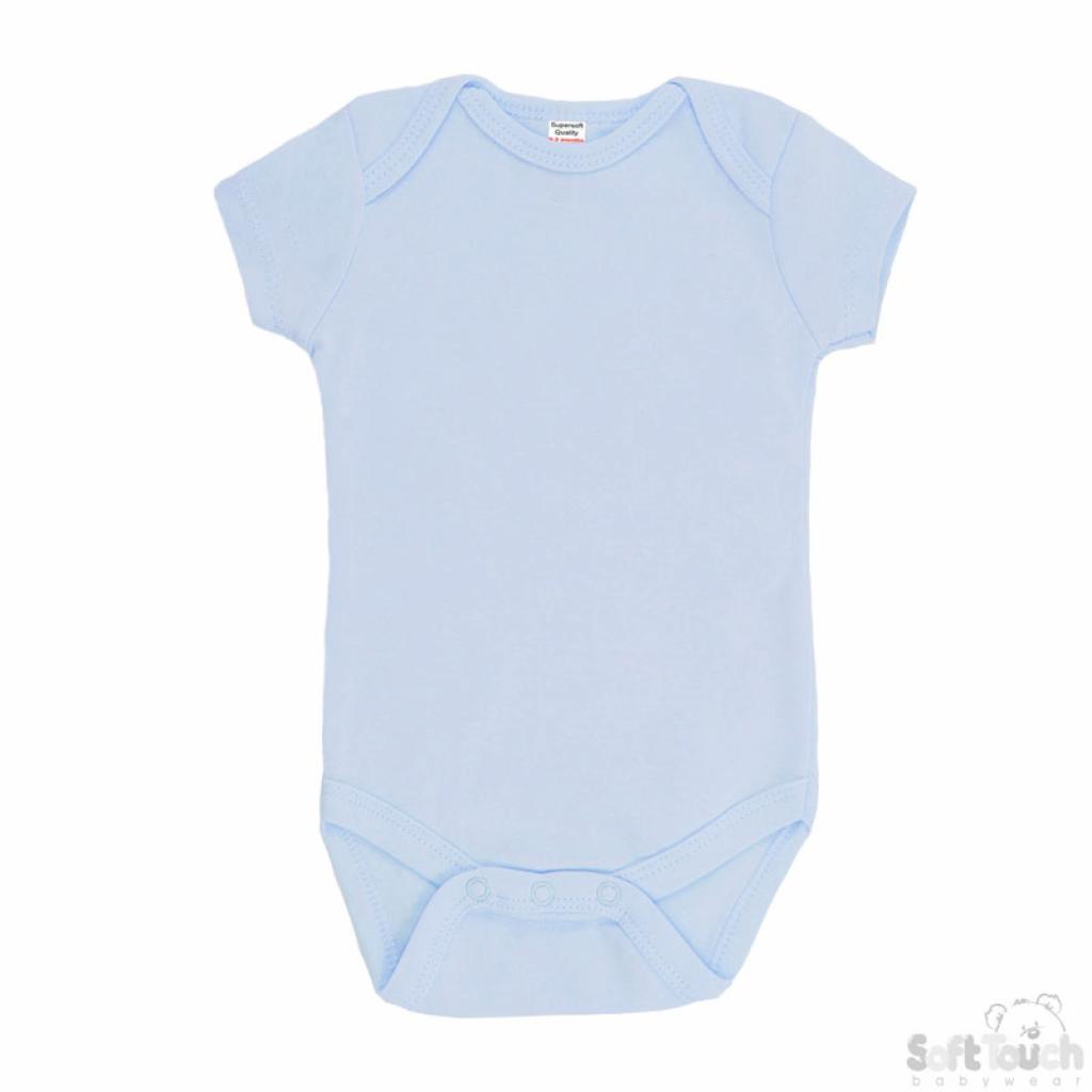 Soft Touch 4BS4653-B-6-9 * STBS4653-B-6-9 Blue Bodysuit (6-9 months)