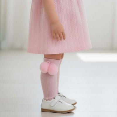 STS47-P Knee High Pom pom socks (0-12 months)