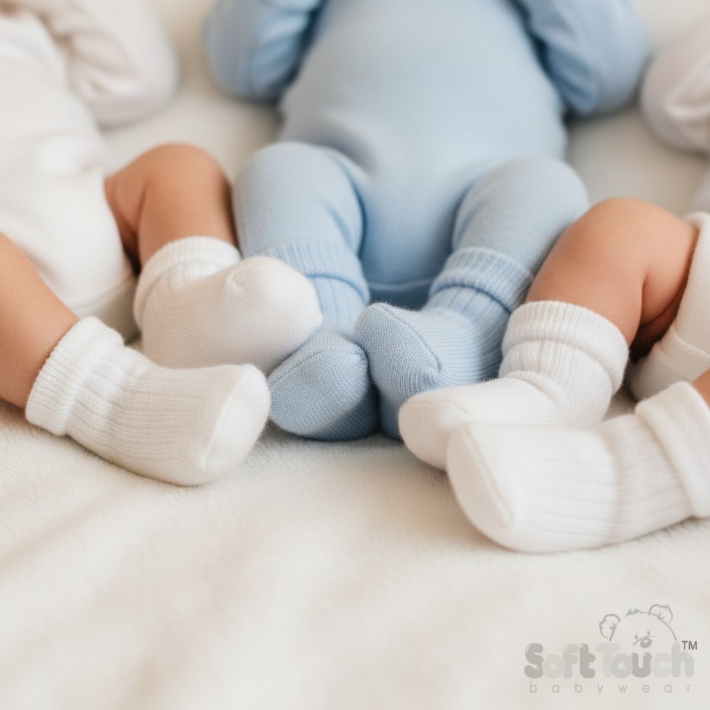 Soft Touch 4S82-B 5023797402166 STS82-B Triple Pack of Socks (0-12 months)