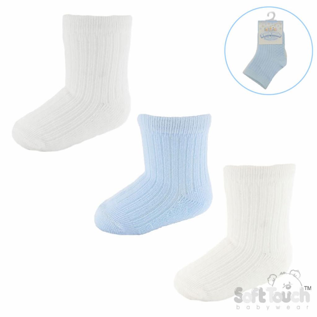Soft Touch 4S82-B 5023797402166 STS82-B Triple Pack of Socks (0-12 months)