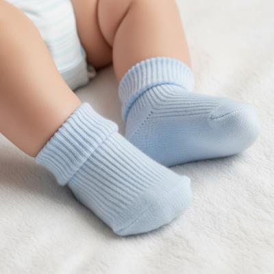 STS901-B-BP  Sky Turn-over Socks  (0-3 months)