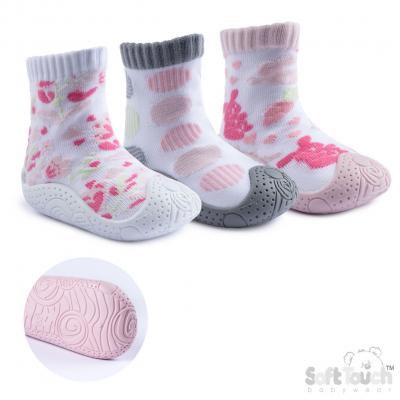 STSN170-G Soled Socks (9-21 months)
