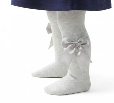 STT122-G  Heart Tights with Large Bow  (Newborn to 24m)