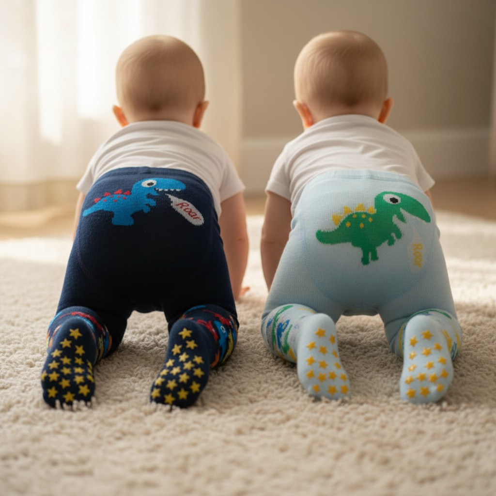 Soft Touch 5023797404733 STT154A Dinosaur Tights ( 0-12 months)