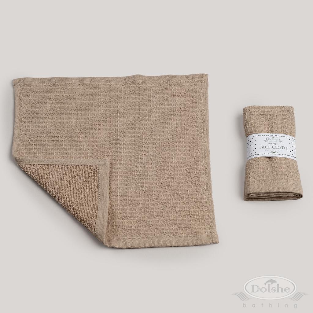 Soft Touch 1T302-CO 5023797101847 STT302-Co Coffee Reversible Waffle & Terry Face Cloth
