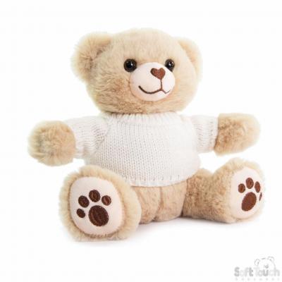 STTB320-BR  Brown Bear with jumper 20cm 