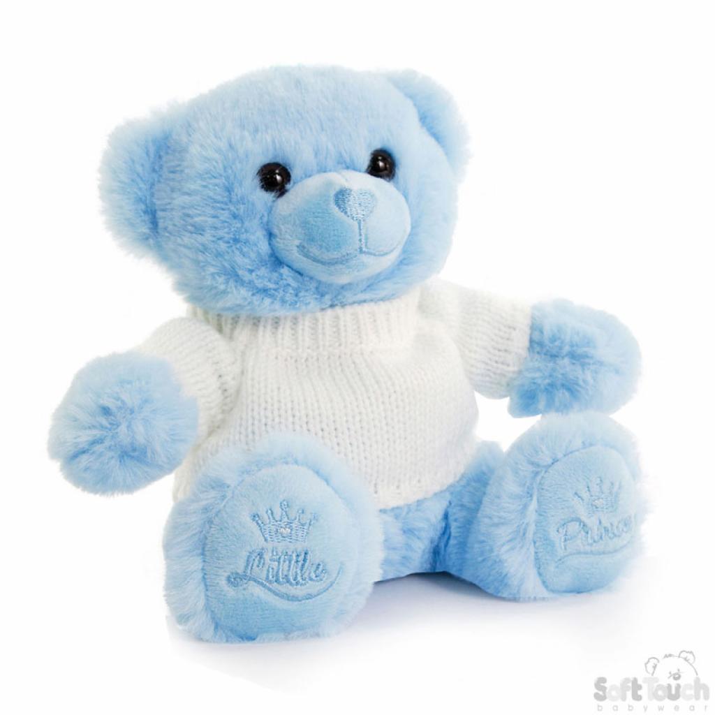 Soft Touch 4TB320-B 5023797611223 STTB320-B Blue Bear with jumper 20cm